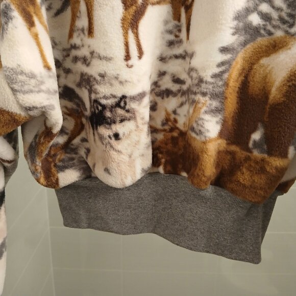 Vintage Cropped Fleece Wildlife Top - Picture 8 of 12